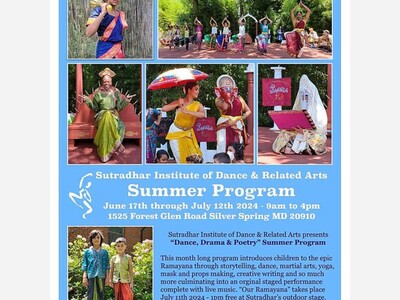 Welcome The Sutradhar Institute of Dance and Related Arts to Silver Spring, Maryland.