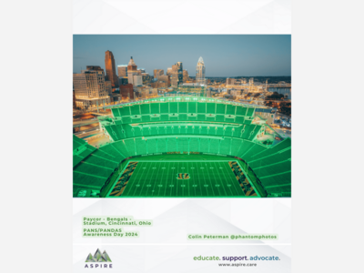 Global Landmarks Light Up Green for World PANS & PANDAS Awareness Day