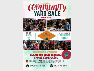 Community Yard Sale - 1725 Michigan Avenue NE.