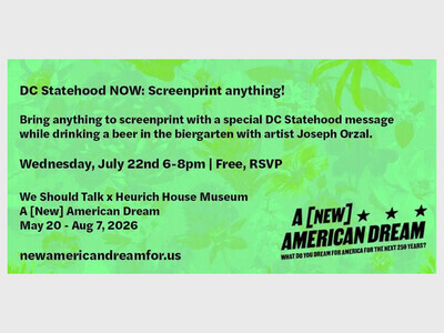 DC Statehood NOW: Screenprint anything!