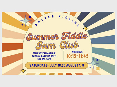 Free Summer Fiddle Jam Club for Kids and Teens