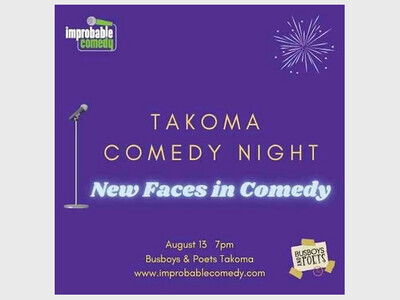 Takoma Comedy Night: New Faces in Comedy